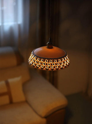 Openwork Ceramic Pendant Lamp Arkstarhome