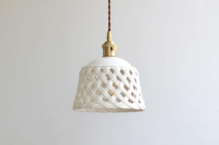 Openwork Ceramic Pendant Lamp Arkstarhome