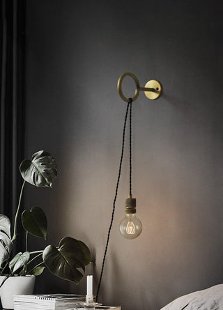 Loop Minimalist Wall Light With Wall Socket Arkstarhome