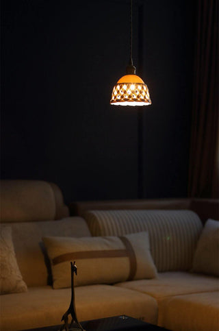 Openwork Ceramic Pendant Lamp Arkstarhome