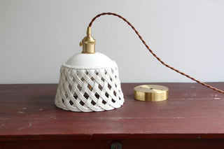 Openwork Ceramic Pendant Lamp Arkstarhome