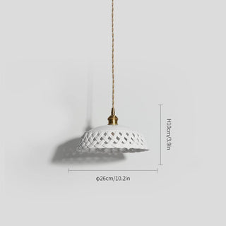 Openwork Ceramic Pendant Lamp Arkstarhome