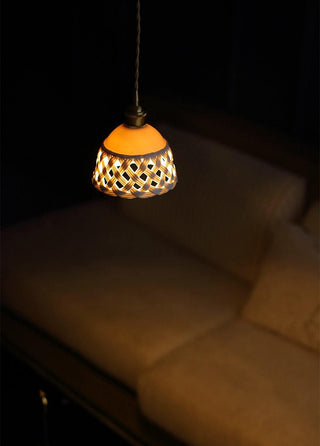Openwork Ceramic Pendant Lamp Arkstarhome