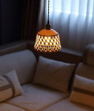 Openwork Ceramic Pendant Lamp Arkstarhome