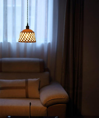 Openwork Ceramic Pendant Lamp Arkstarhome