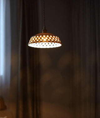 Openwork Ceramic Pendant Lamp Arkstarhome