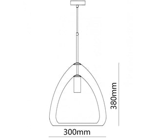 Futuristische Glass Pendant Light Arkstarhome