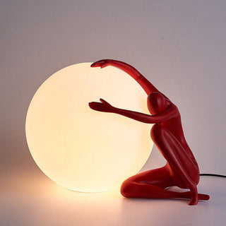 Humanoid Ball Holding Table Lamp Arkstarhome