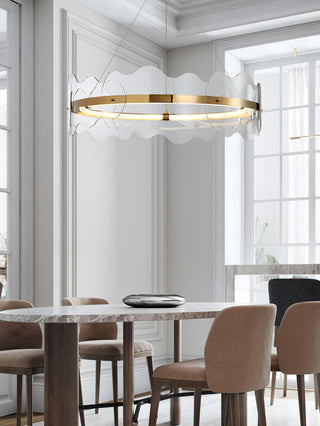 Acrylic Wave Chandelier Arkstarhome