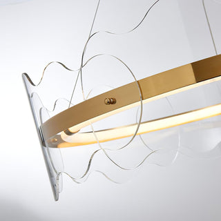 Acrylic Wave Chandelier Arkstarhome