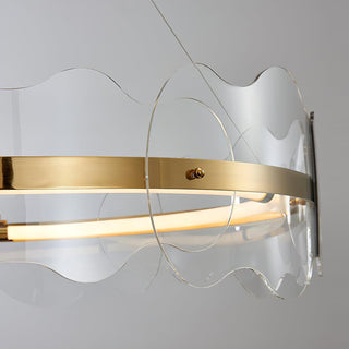 Acrylic Wave Chandelier Arkstarhome