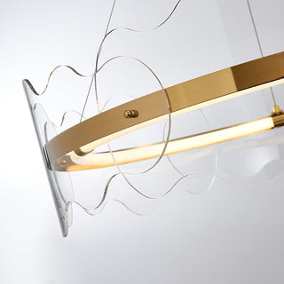 Acrylic Wave Chandelier Arkstarhome