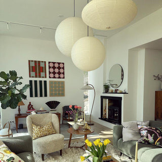 Washi Paper Round Series Pendant Lamp Arkstarhome