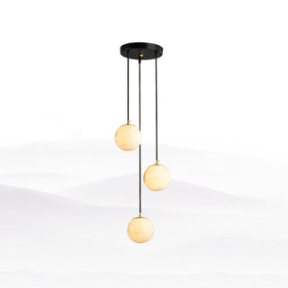 Alabaster Balls Cluster Chandelier Arkstarhome