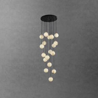 Alabaster Balls Cluster Chandelier Arkstarhome