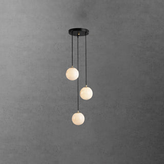 Alabaster Balls Cluster Chandelier Arkstarhome