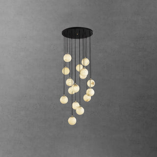 Alabaster Balls Cluster Chandelier Arkstarhome