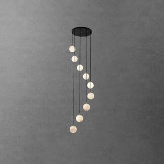 Alabaster Balls Cluster Chandelier Arkstarhome
