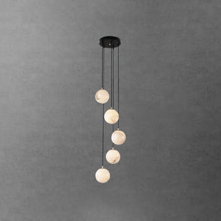 Alabaster Balls Cluster Chandelier Arkstarhome