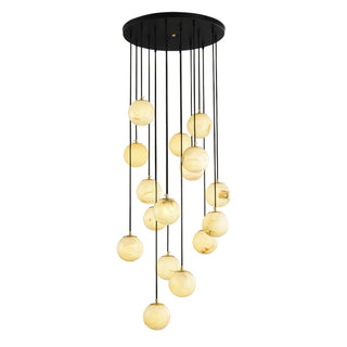 Alabaster Balls Cluster Chandelier Arkstarhome