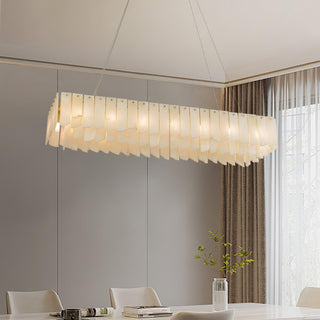 Alabaster Cascade Tiered Chandelier Arkstarhome