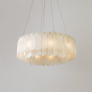 Alabaster Cascade Tiered Chandelier Arkstarhome