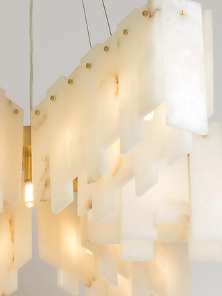 Alabaster Cascade Tiered Chandelier Arkstarhome