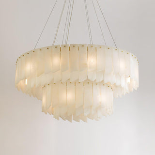 Alabaster Cascade Tiered Chandelier Arkstarhome