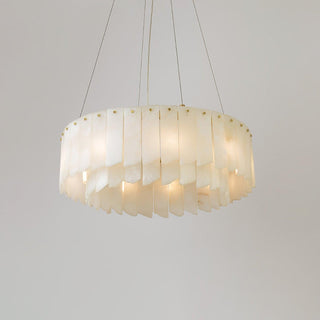 Alabaster Cascade Tiered Chandelier Arkstarhome