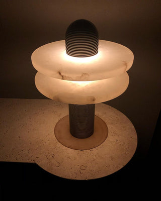 Alabaster Comet Table Lamp Arkstarhome