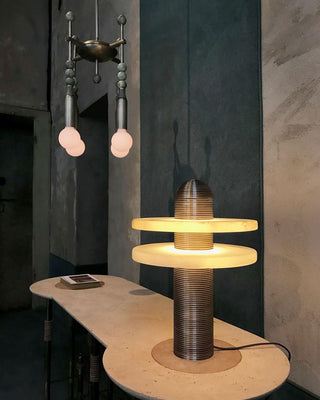 Alabaster Comet Table Lamp Arkstarhome