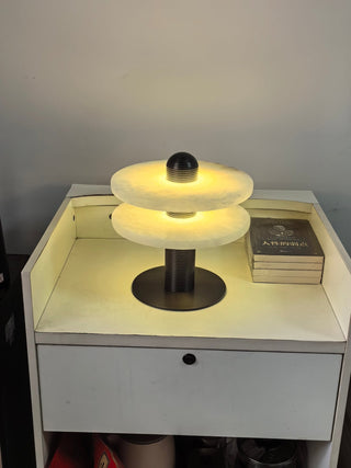 Alabaster Comet Table Lamp Arkstarhome