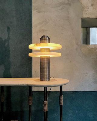 Alabaster Comet Table Lamp Arkstarhome
