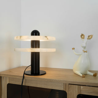 Alabaster Comet Table Lamp Arkstarhome