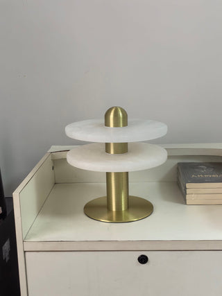 Alabaster Comet Table Lamp Arkstarhome