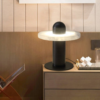 Alabaster Comet Table Lamp Arkstarhome