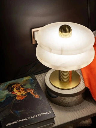 Alabaster Comet Table Lamp Arkstarhome