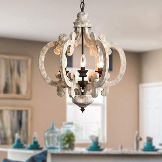 Antique White Style Chandelier Arkstarhome