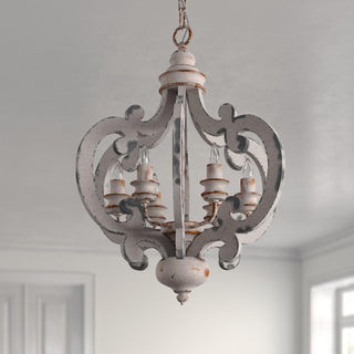 Antique White Style Chandelier Arkstarhome
