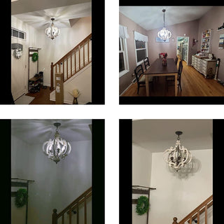 Antique White Style Chandelier Arkstarhome