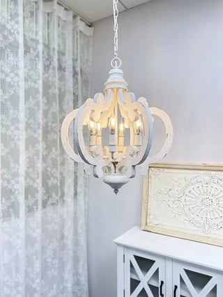Antique White Style Chandelier Arkstarhome