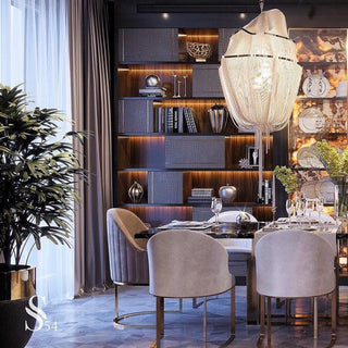Chains Shimmering Chandelier Arkstarhome