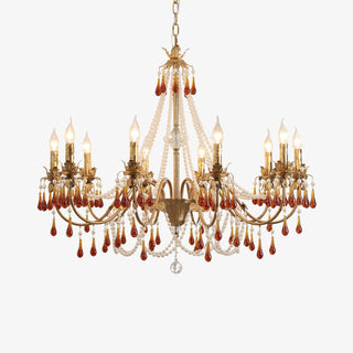 Aureate Amber Crystal Chandelier Arkstarhome