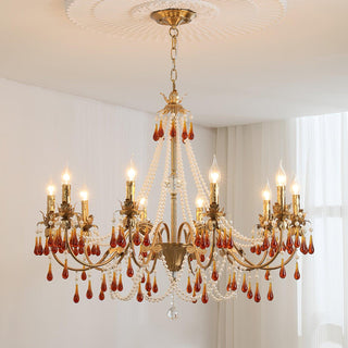 Aureate Amber Crystal Chandelier Arkstarhome