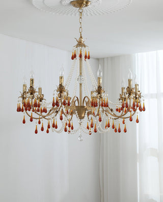 Aureate Amber Crystal Chandelier Arkstarhome