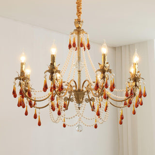 Aureate Amber Crystal Chandelier Arkstarhome