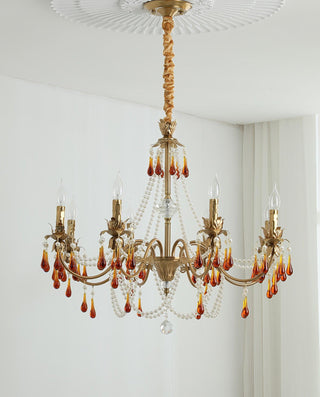 Aureate Amber Crystal Chandelier Arkstarhome