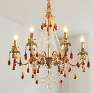 Aureate Amber Crystal Chandelier Arkstarhome