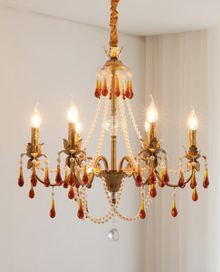 Aureate Amber Crystal Chandelier Arkstarhome