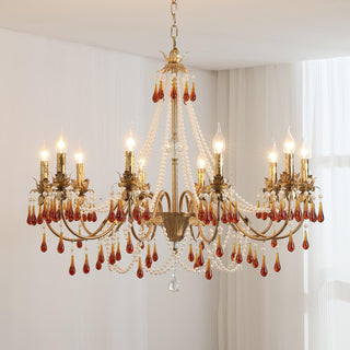 Aureate Amber Crystal Chandelier Arkstarhome